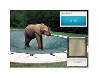 Ultra-Loc III Solid Tan Cover for 16 x 36 Pool with Mesh Drain Panels