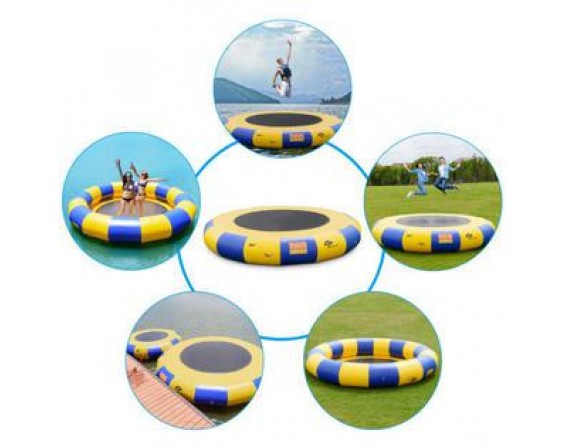 15ft Inflatable Water Bounce Platform Jump Floated Water Trampoline Water Sport