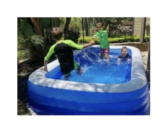 Inflatable Rectangular Family Pool 10' x 6' x 22
