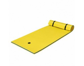 87'' x 36'' 3-layer  Pad Mat Water Sports Recreation Relaxing Yellow