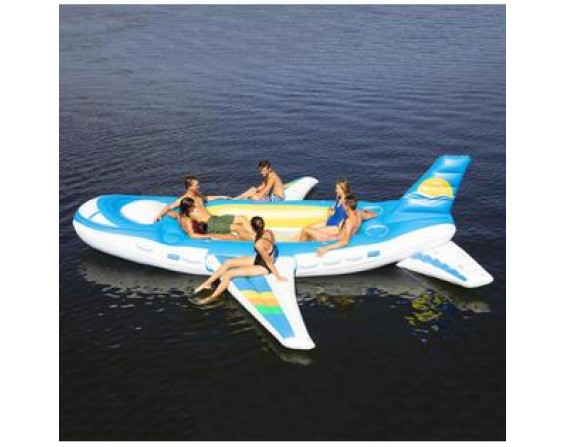 6 Person PVC Inflatable Lake River Bay  Airplane Party Lounge Raft New