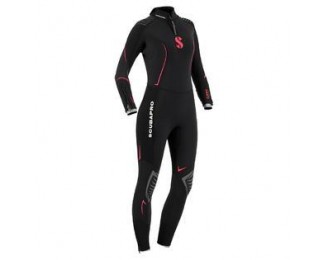 pro Definition Steamer 5mm Women's Wetsuit - Black/Red - Large