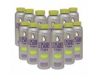 (13987) 12PK Leisure Time FAST GLOSS Spa HotTub Reactive Silicone Cleaner Polish 1 PT Ea