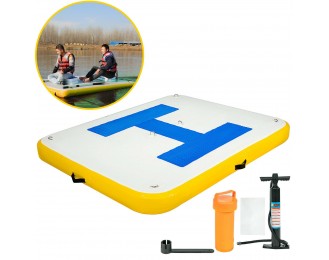 Inflatable  Dock Durable Lounge 8' x 5' Activity Platform Water Play