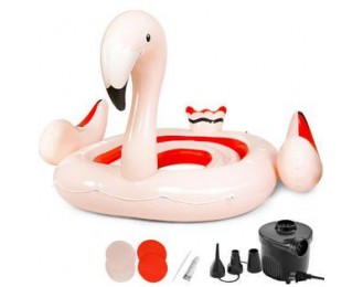 6-Person Inflatable Bird Island Party Flamingo  Island w/ Pump