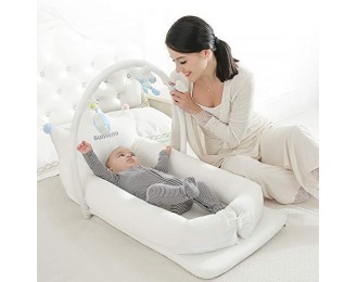 Portable Baby Bed Infant Lounger - Carrier, Crib, Playpen, Changing Station, Bassinet for Babies 0-24 Months -