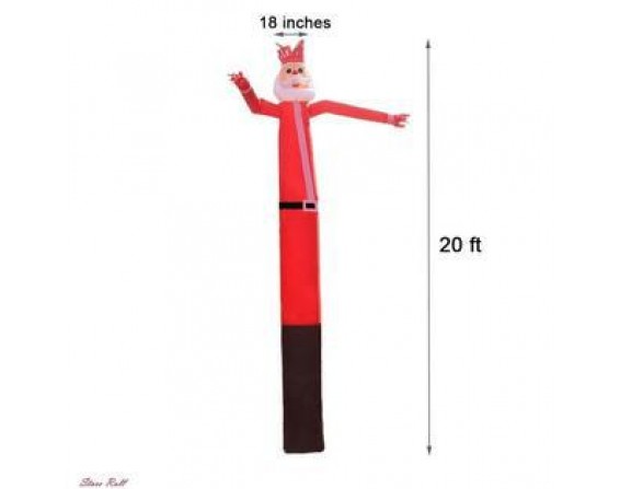 Christmas Santa 20Ft Inflatable Outdoor Puppet Sky Air Dancer Wacky Wavy
