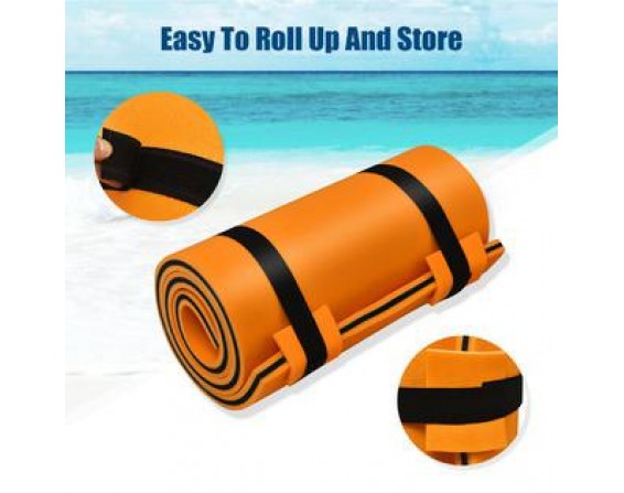 3-Layer Tear-Resistant Foam  Water Pad Island Sports Outdoor Fun Orange