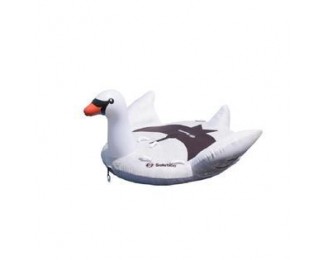 Inflatable Lay-on Swan Towable Float, 84-Inch