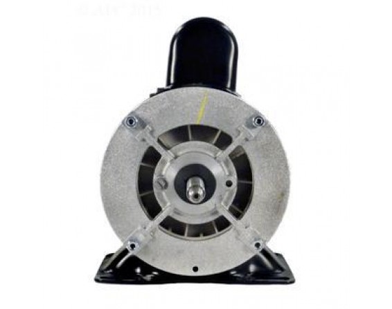 1.5 HP Black and Silver Dual Speed Round Flange Pool Motor
