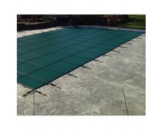 12 ft. x 24 ft. In-Ground Safety  Rectangle Mesh Layer, Solid Green