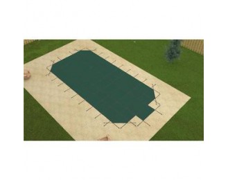 16' x 32' GREEN ULTRA LITE SOLID Rectangle Swimming Pool Safety Cover w/ Drain