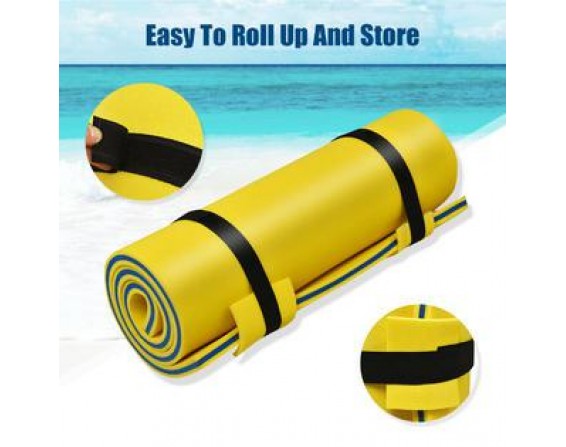 Yellow 3-Layer  Pad Tear-proof Water Mat Island Water Sports Outdoor Relaxing