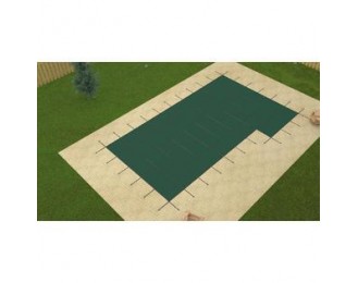 16 x 32 Value X SOLID Rectangle Swimming Pool Safety Cover w/ Right 4 x 8 Step