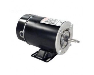 2 HP Black and Silver Single Speed Round Flange Pool Motor