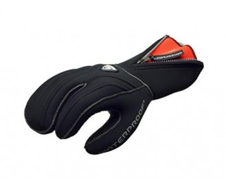 Waterproof G1 7mm 3-Finger Semi-Dry Gloves, Small