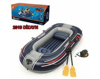 Inflatable Boat Set  3-4 Seater 61068 Rafting Boat Rowing + Pump