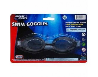 6.75 inches Swimming Goggles on Blister Card, 2 Assorted Colors, Case of