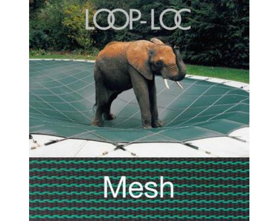 14x28 Loop-Loc Green Mesh Rectangle Pool Safety Cover - LLM1009
