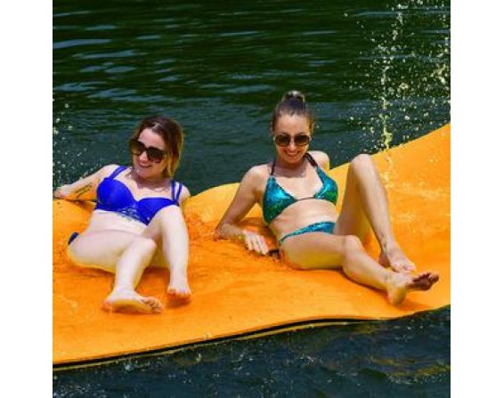 3 Layer  Pad Outdoor Island Water Mat Swimming Pool Sports Play 12' x 6'