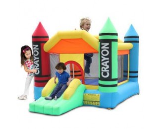 Safe Inflatable Bounce House Castle Jumper Moonwalk Bouncer ,Commercial Grade Kids Fun Slide Jumper Playhouse Without Blower