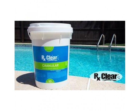 Rx Clear 99.3% Sodium Di-Chlor Granular Swimming Pool Chlorine - 100 lbs