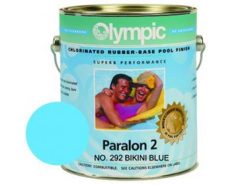Olympic Paralon 2 Gallon Rubber Base Enamel - Bikini Blue