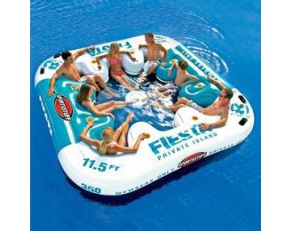 Inflatable  Island Inflatable  Party Island Raft Boat Water Lounge Giant Swimming Pool Tube