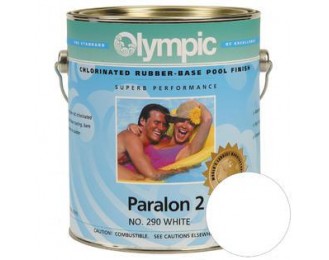 Olympic Paralon 2 Gallon Rubber Base Enamel - White